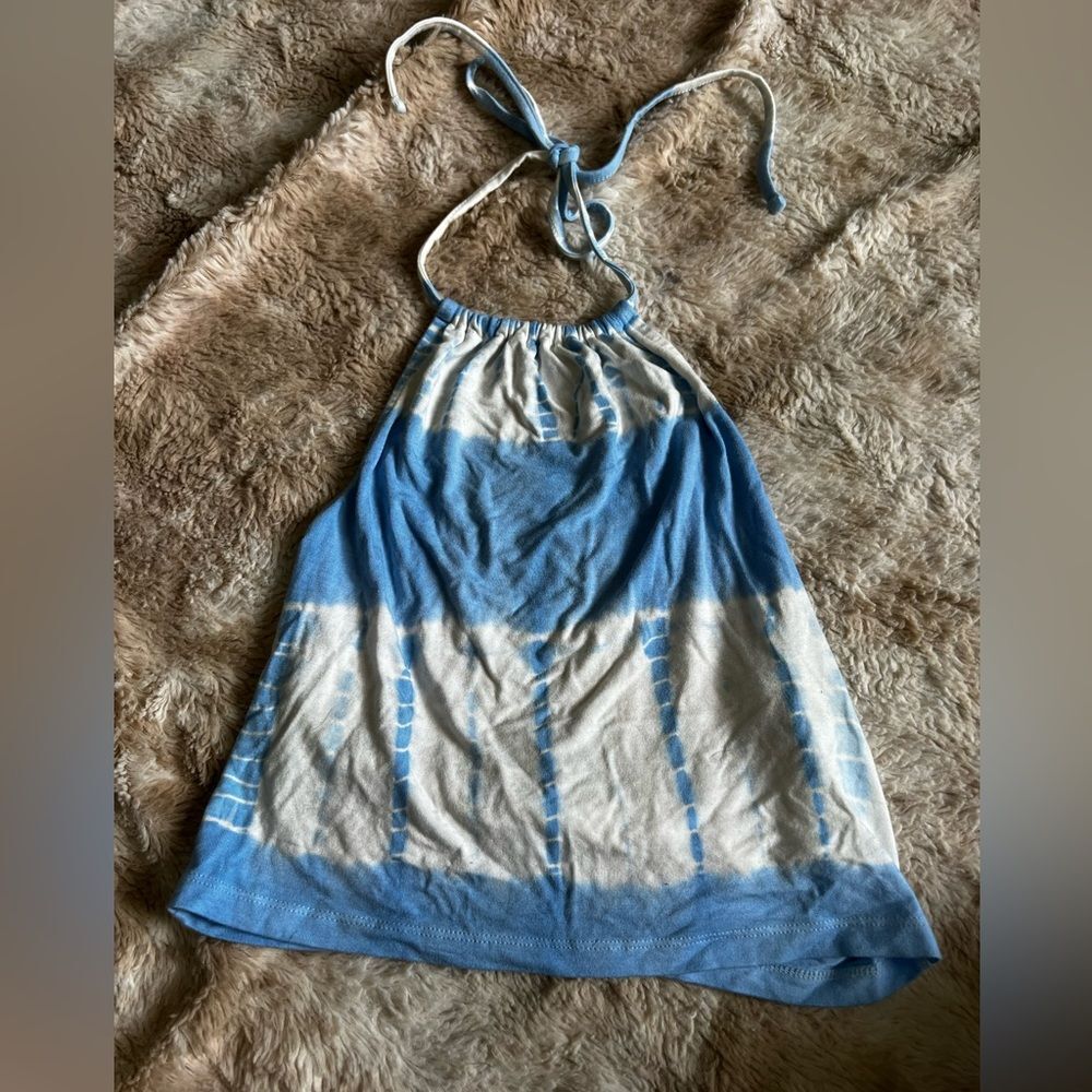 Forever 21 Tie Dye Halter Crop Top